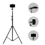 Trépied avec support pour téléphone portable