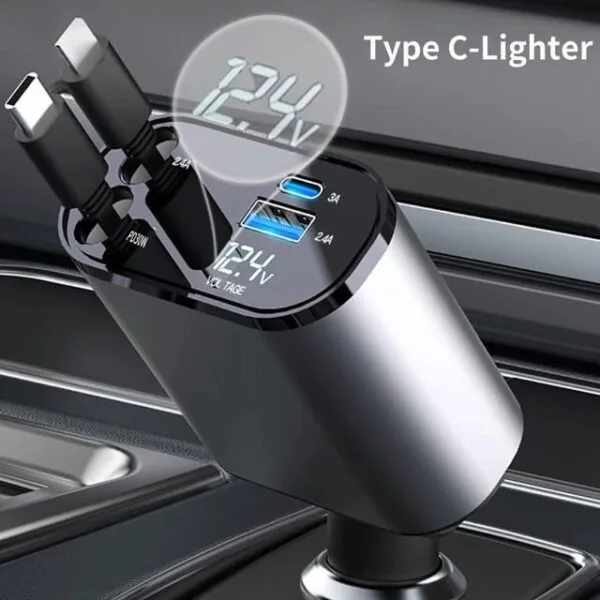 Carregador 4 em 1 p/ Carro