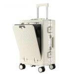 Valise cabine à roulettes + ouverture frontale + port USB