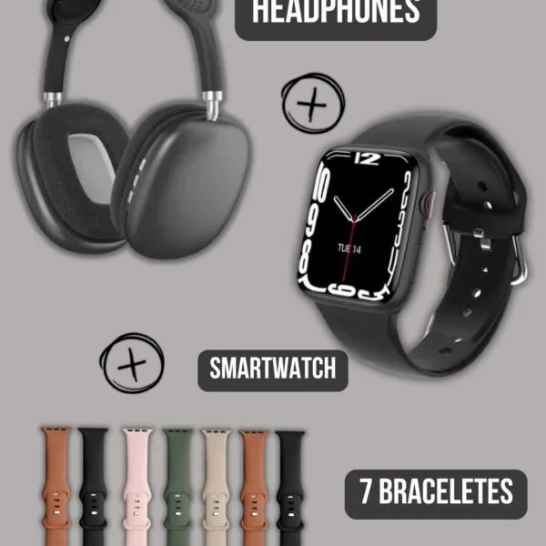 Pack Smartwatch + écouteurs + bracelets - V-X Classic Max