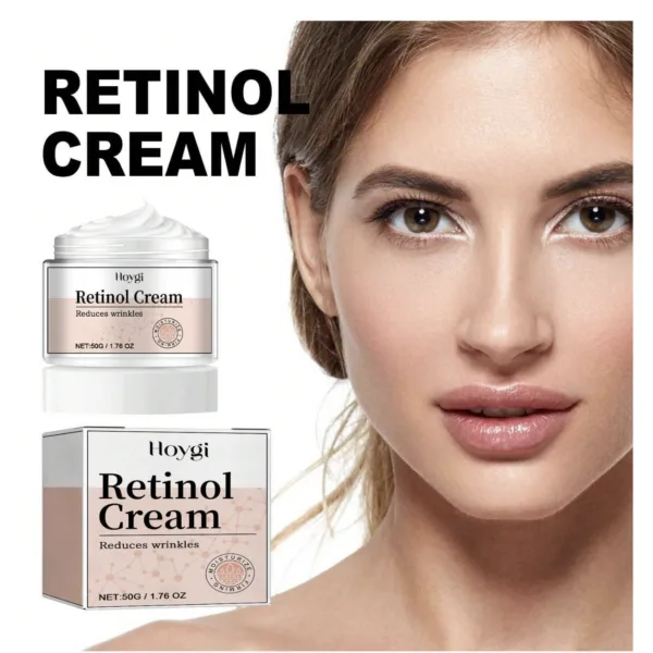Crème hydratante pour le visage au rétinol, à l'acide hyaluronique et à la vitamine E