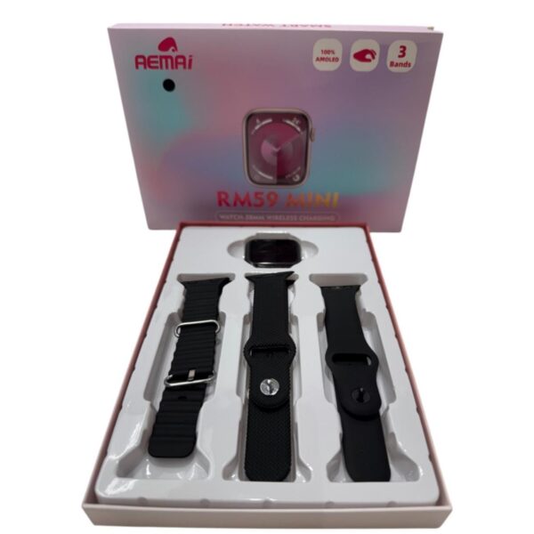 Montre intelligente RM59 mini - Noir