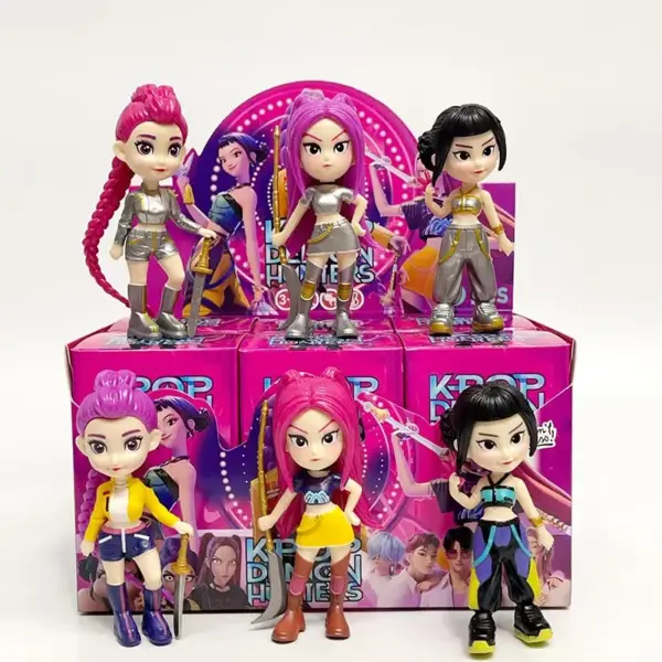 Kpop Demon Hunters — Caixa Surpresa com Mini Figuras de Ação