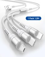 Cabo 3 em 1 – Micro USB / Lightning / USB-C (6.0A) - Cabo Universal - Image 3