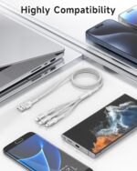 Cabo 3 em 1 – Micro USB / Lightning / USB-C (6.0A) - Cabo Universal - Image 5